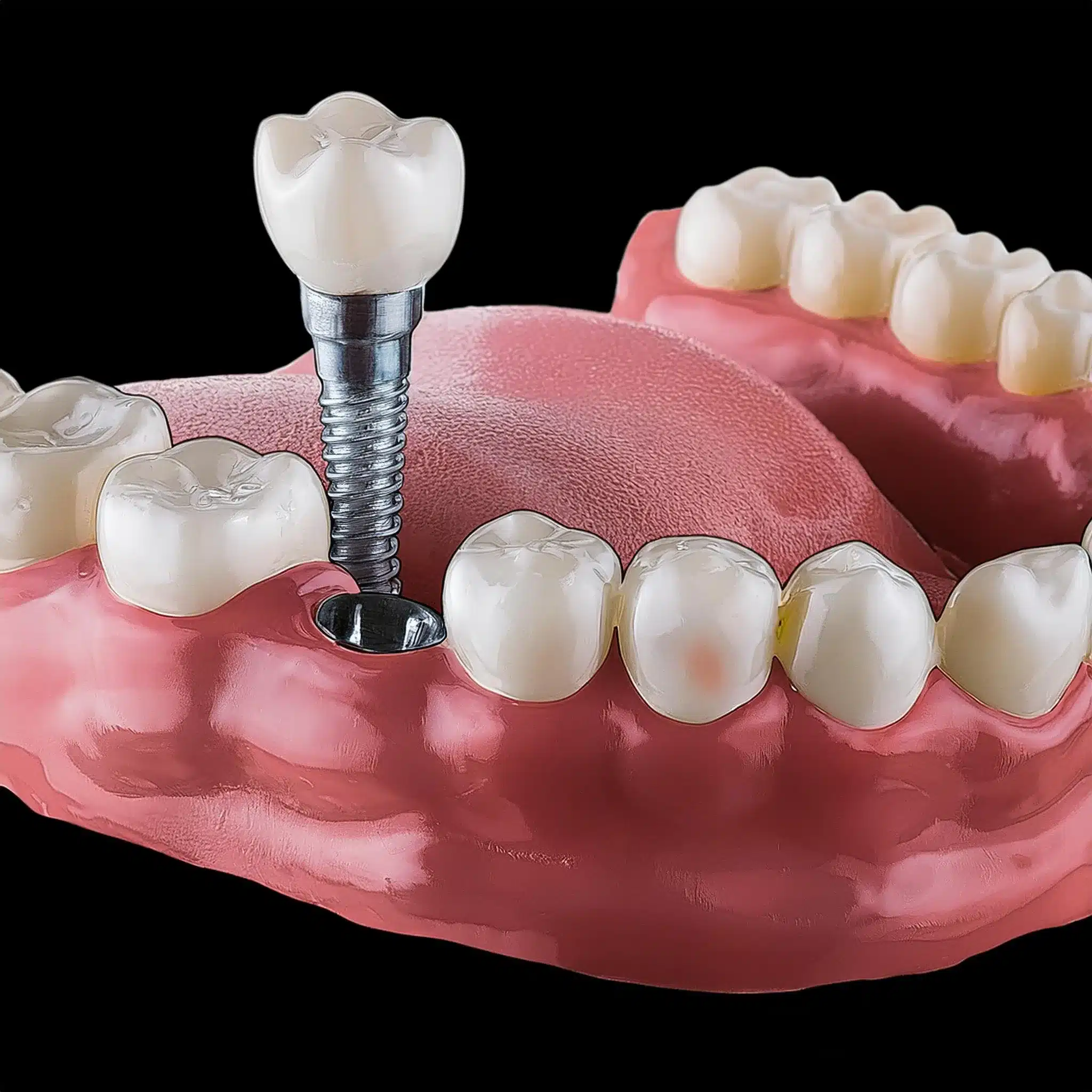 3D plan of dental implants