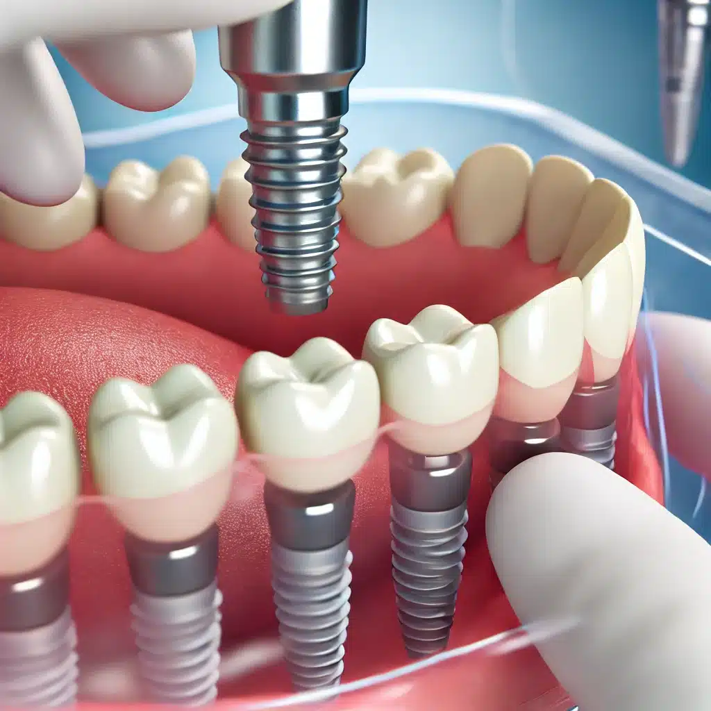 Placement of full arch dental implants