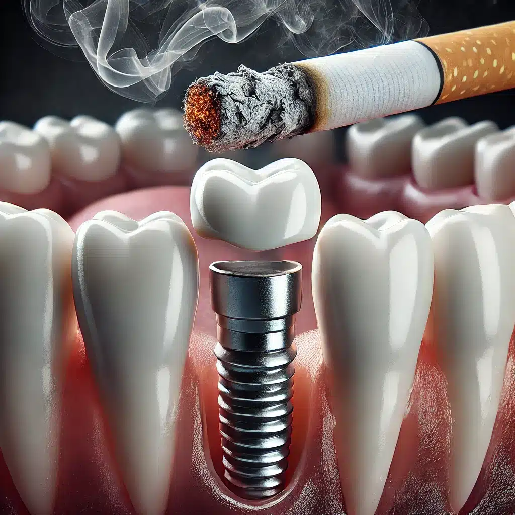 Dental implants and smoking