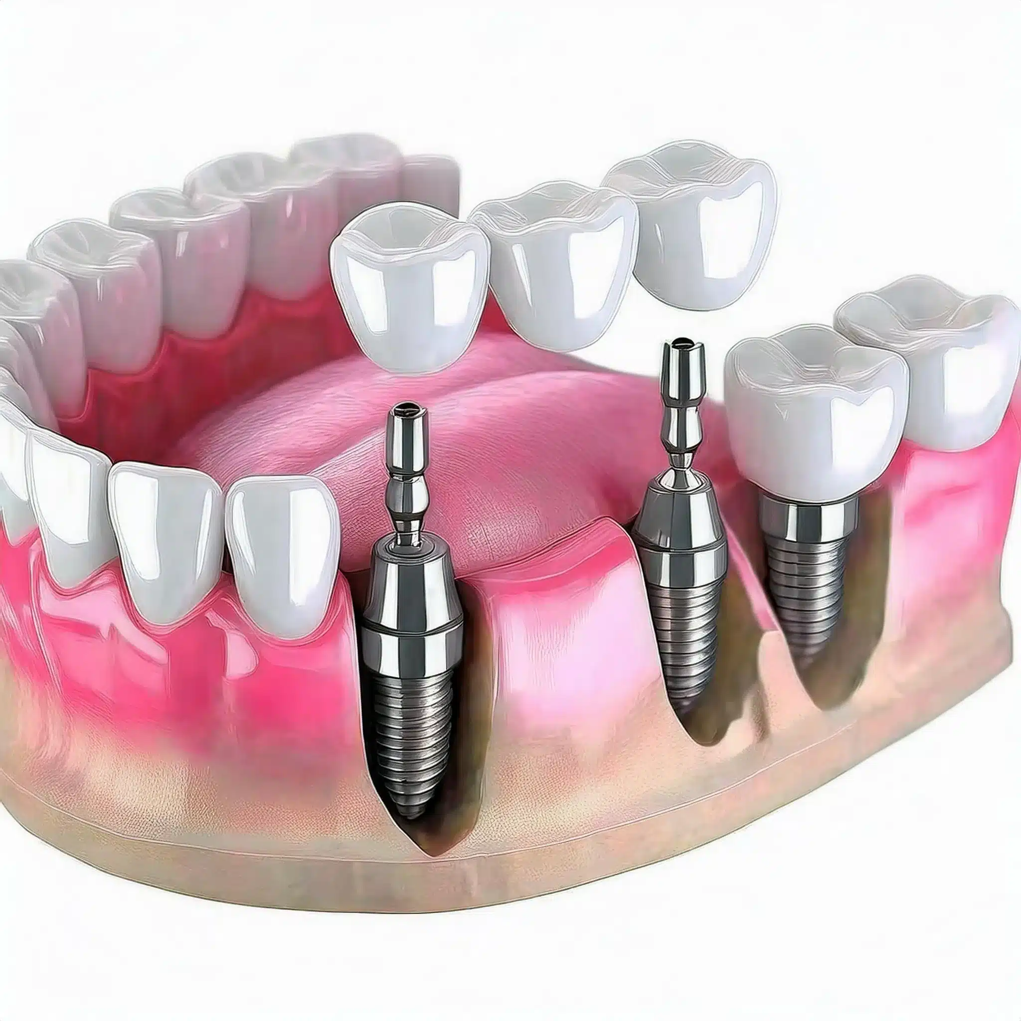 Dental implant supported bridges