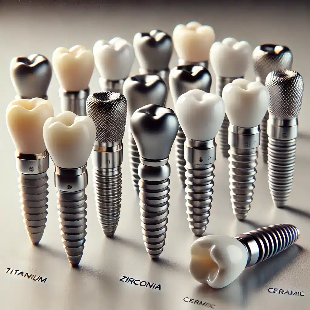 Different models of dental implants