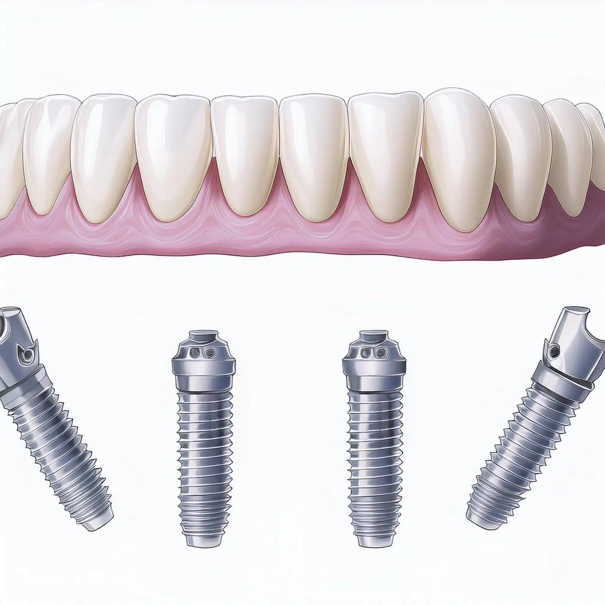 Implantes dentales para el maxilar inferior