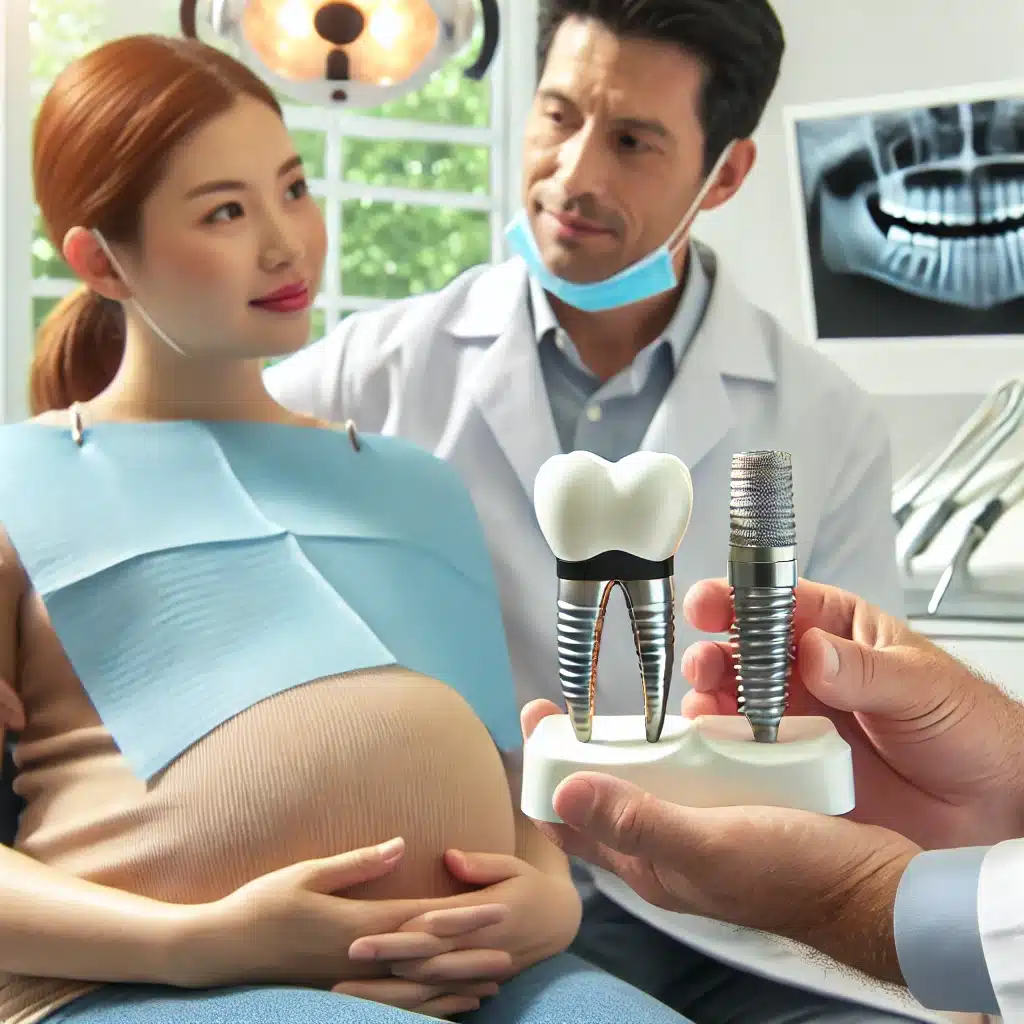 Dental implants for pregnant women