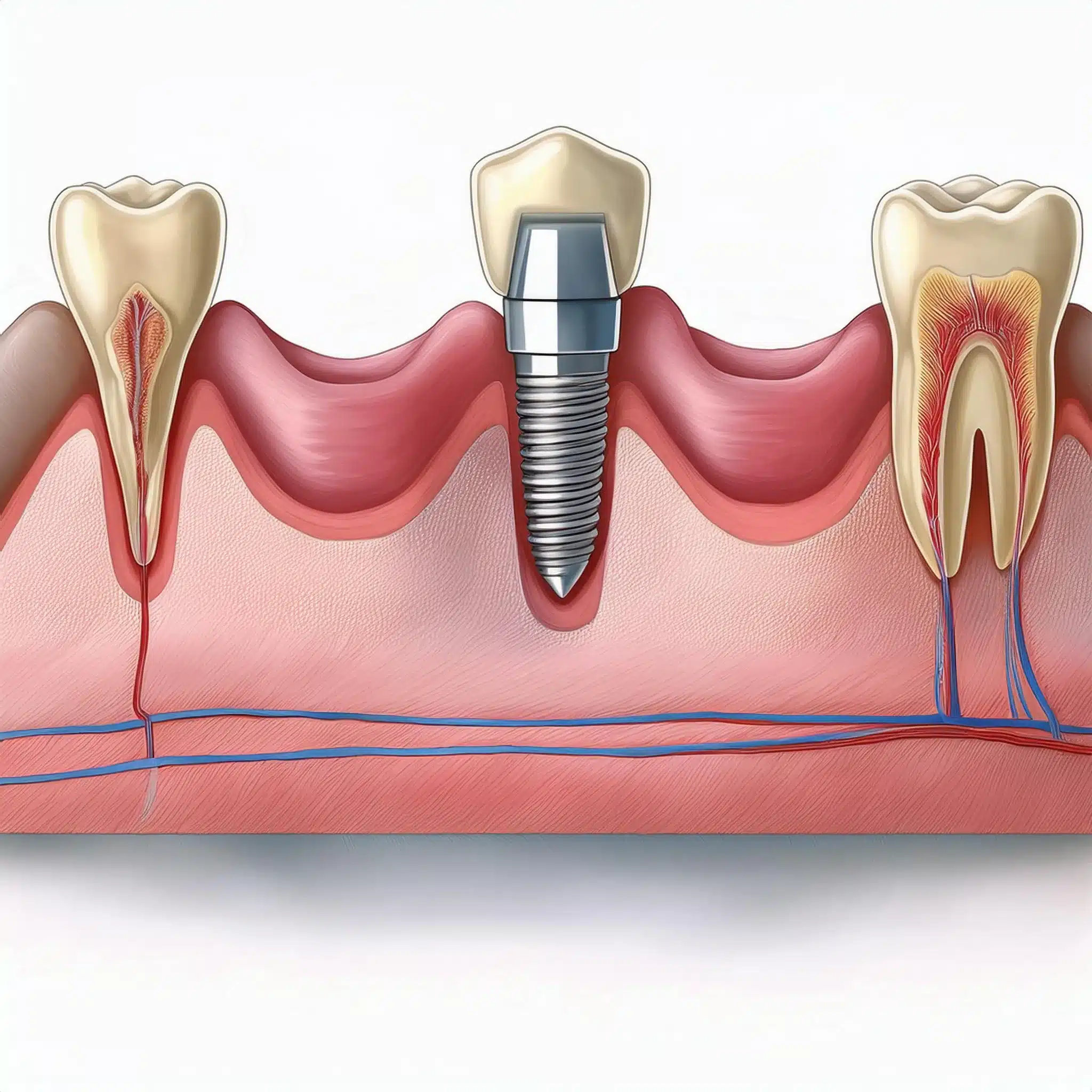 Dental implant vs real teeth