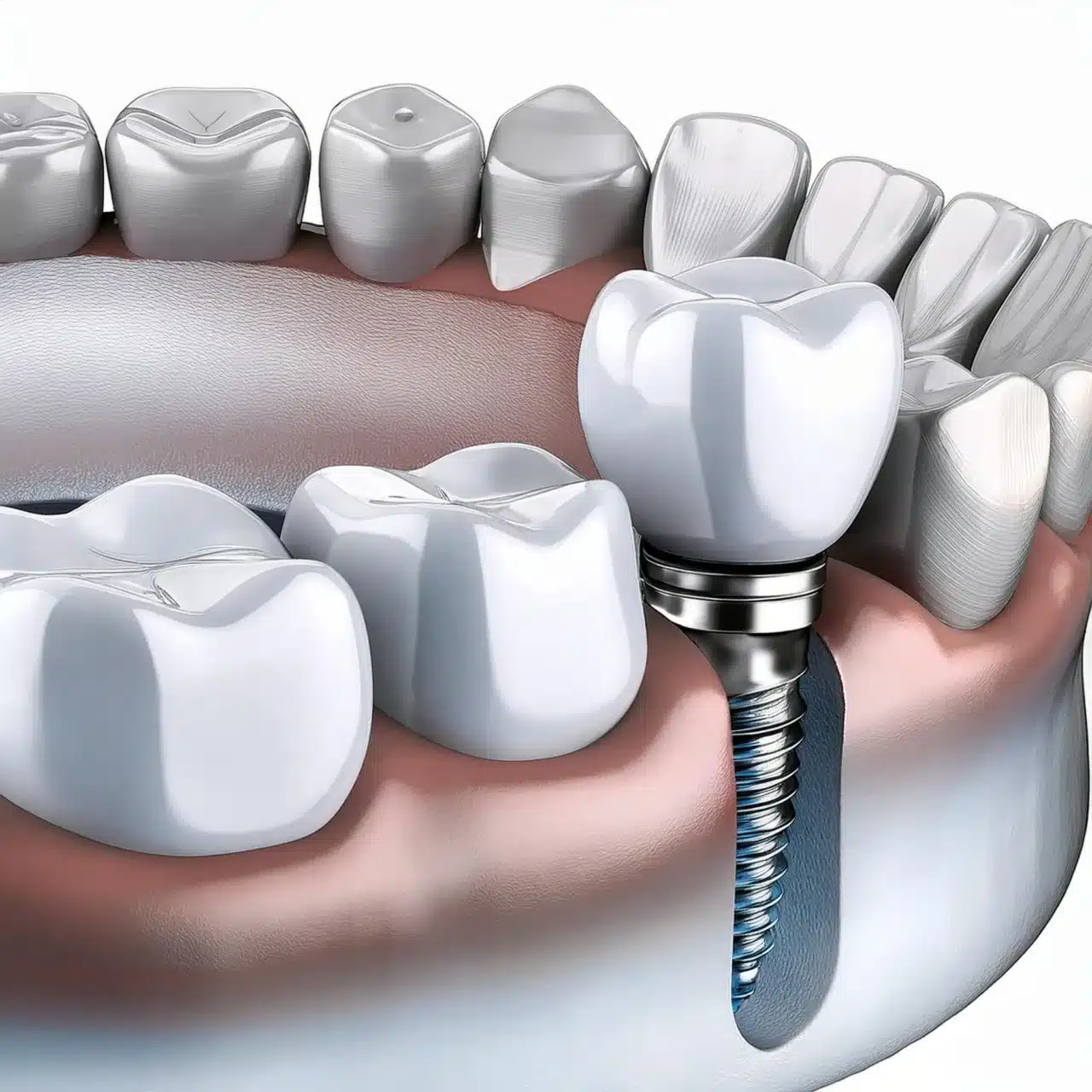 Placement a dental implant with bone loss