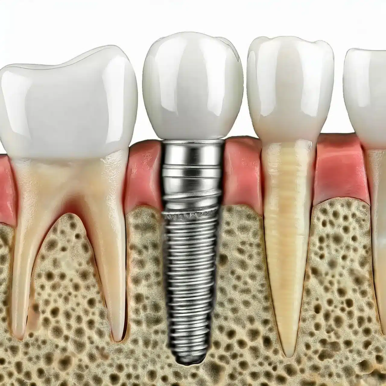 Piano 3D di osteointegrazione degli impianti dentali