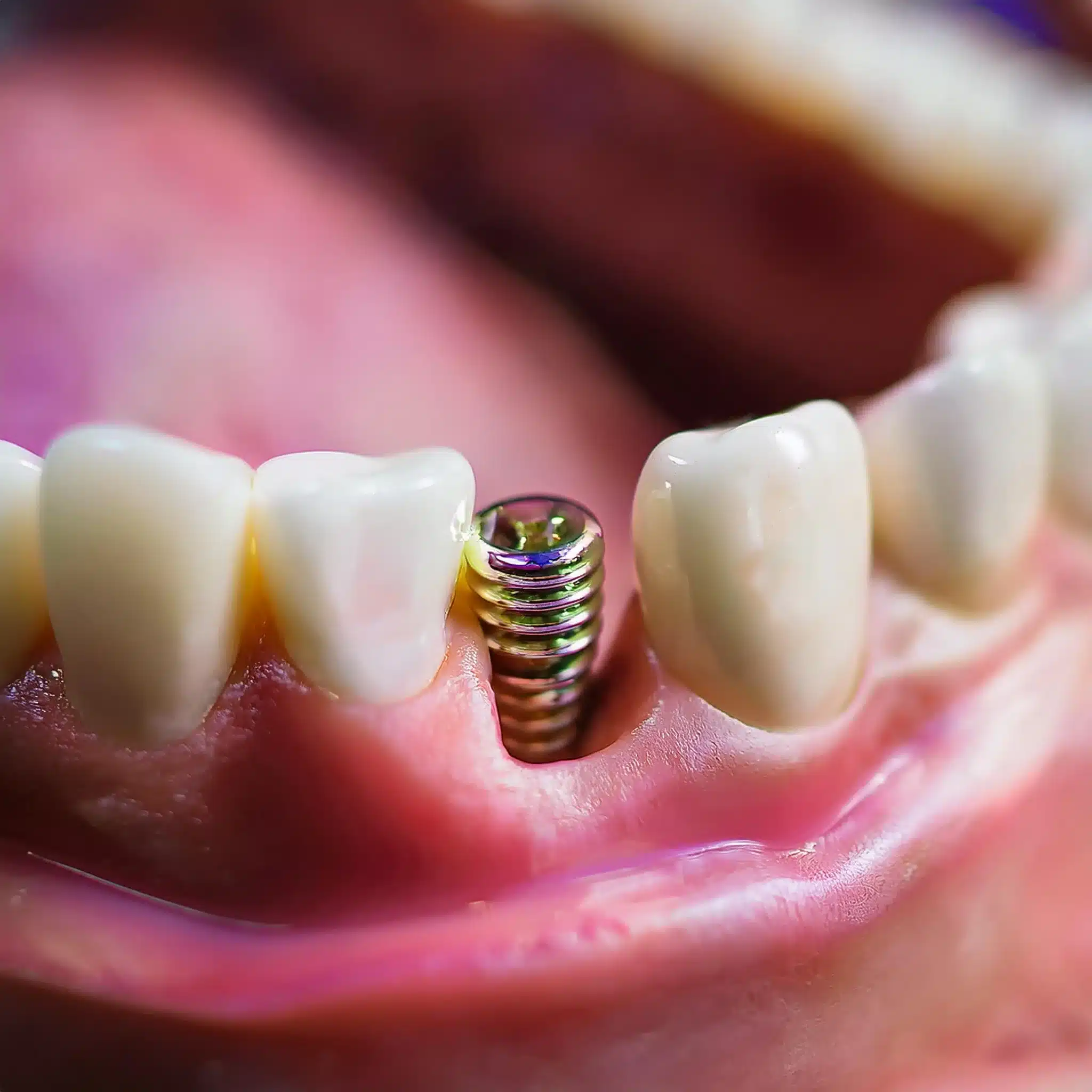 3D plan of a dental implant