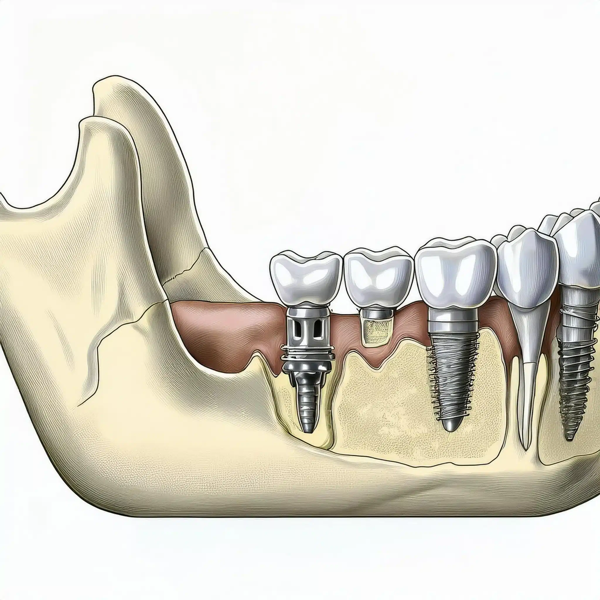 Subperiosteal dental implants