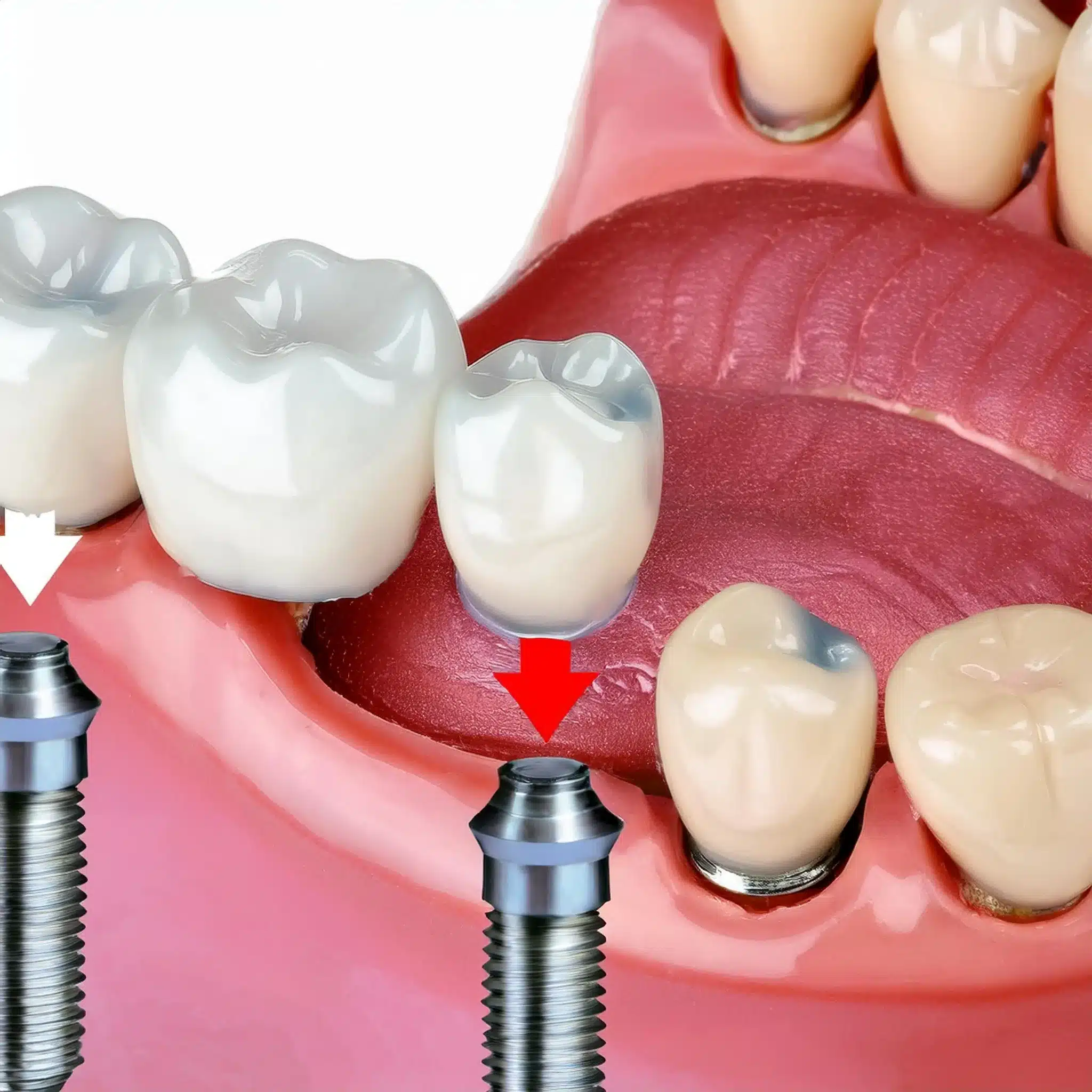 How is a dental implants added