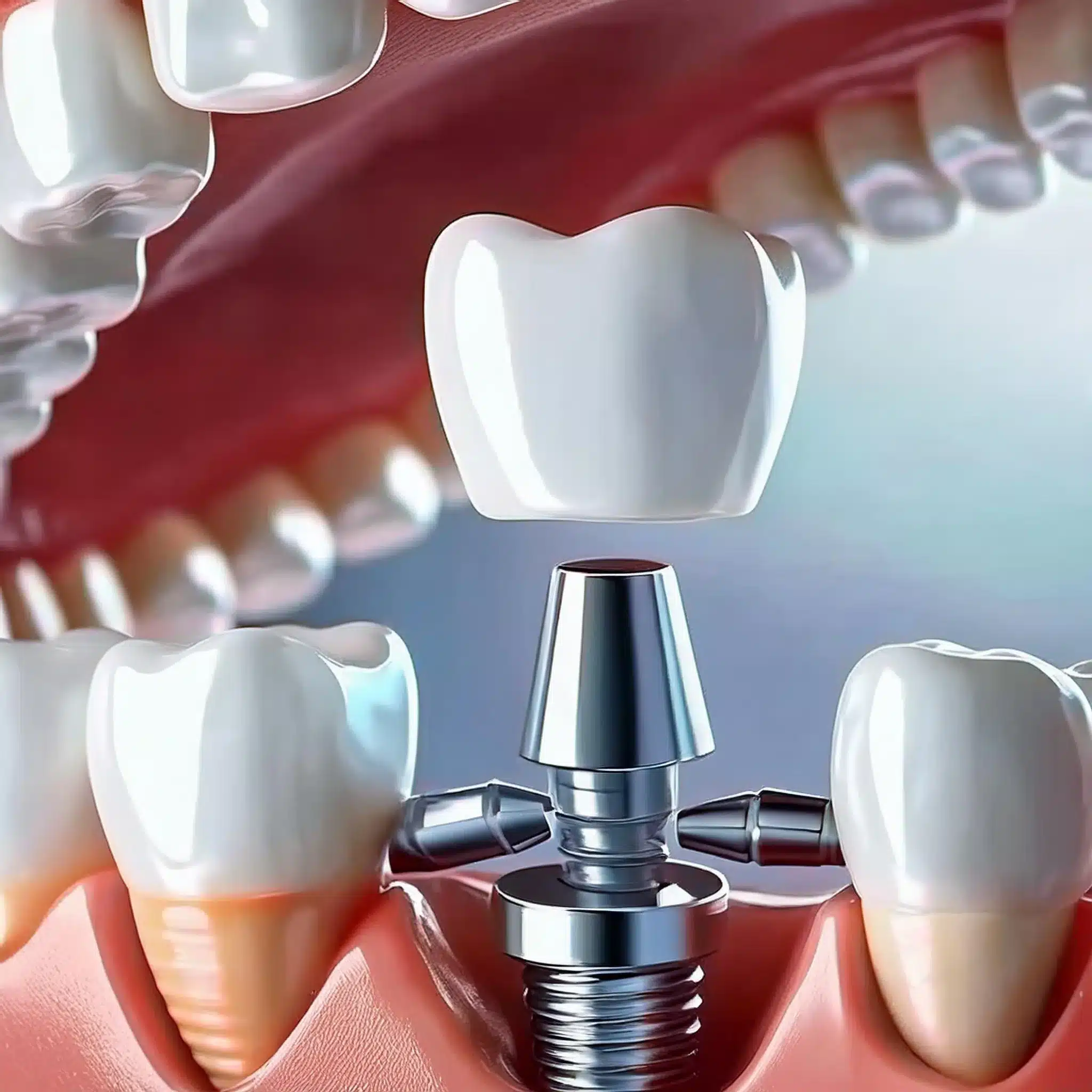 Add a new dental implant with bone loss