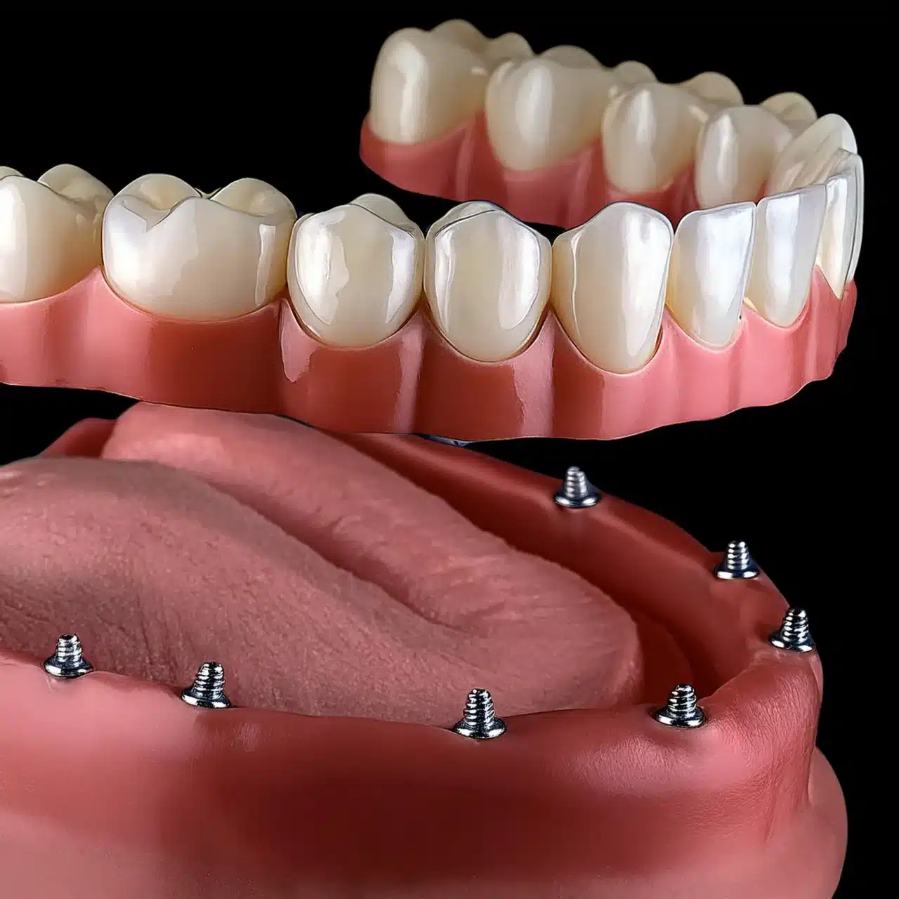 Piano 3D di tutti i 6 impianti dentali