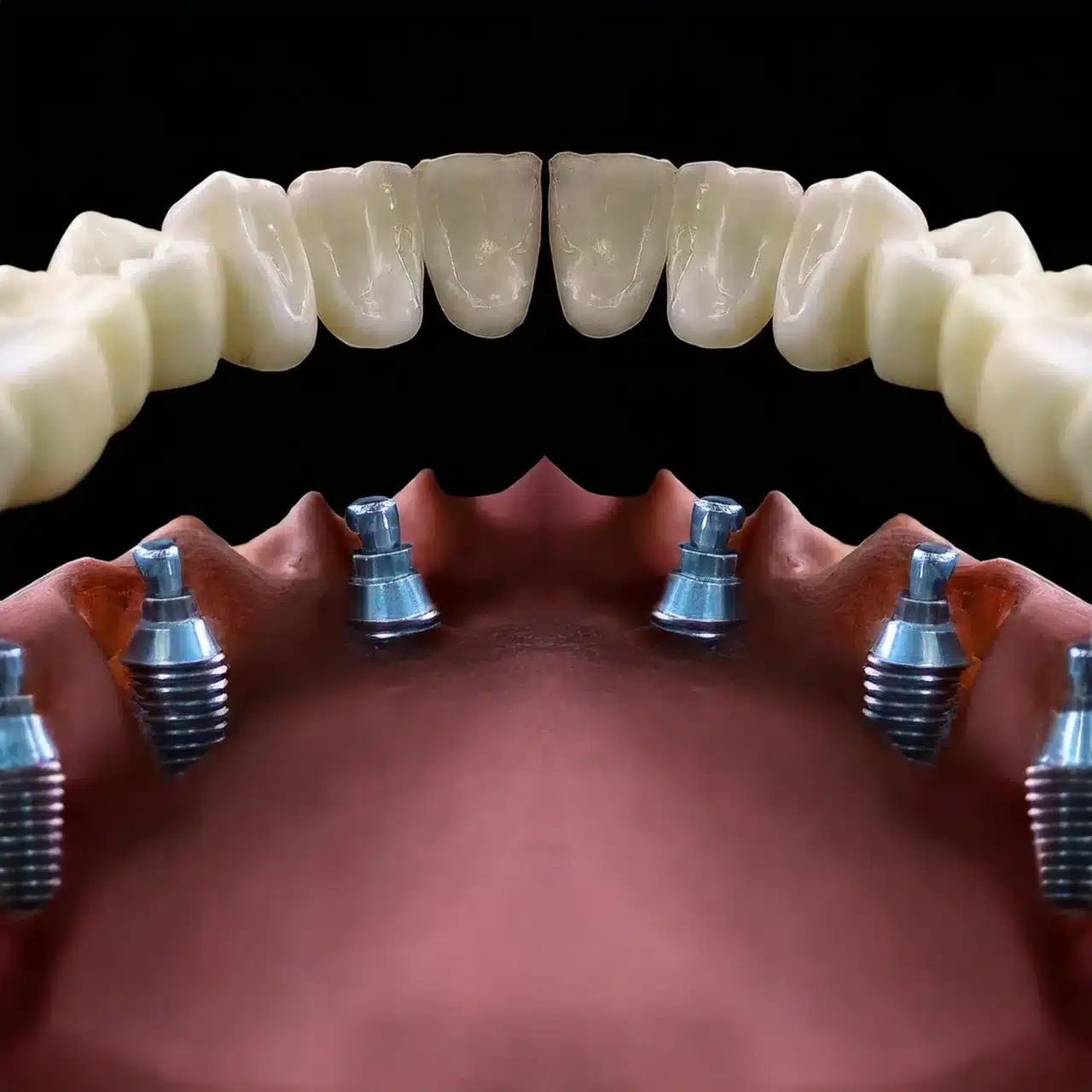 Tutti su 6 impianti dentali