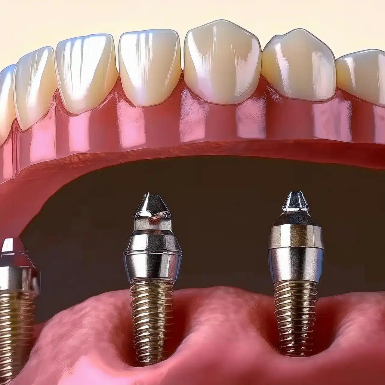 Demonstration of all on 4 dental implants